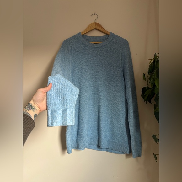 Lululemon Textured Knit Crewneck Sweater in Sky Blue - Picture 5 of 8